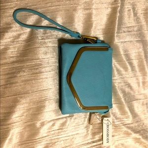 Light Blue Crossbody / Wristlet
